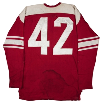 1955 Lenny Moore Game Used &  Signed College East-West All-Star Jersey (Moore LOA & PSA/DNA)